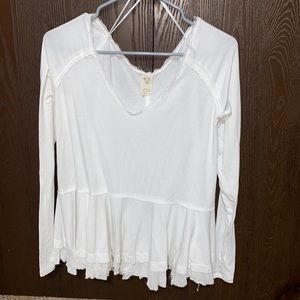 FREE people flowy white shirt!